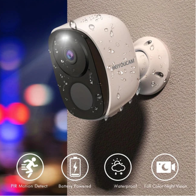 Wireless Outdoor WiFi Security Camera with Siren - Innohive