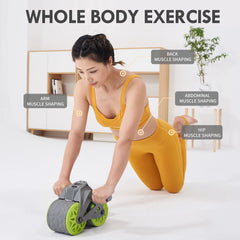 Automatic Rebound Ab Wheel Roller with Knee Pad - Innohive