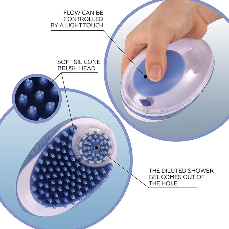 2-in-1 Soft Silicone Pet Pet Massage Comb - Innohive