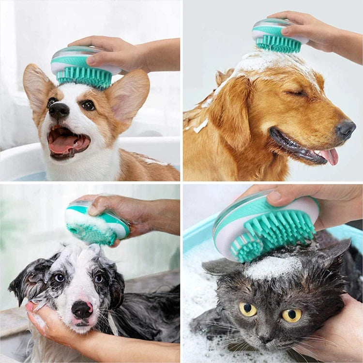2-in-1 Soft Silicone Pet Pet Massage Comb - Innohive