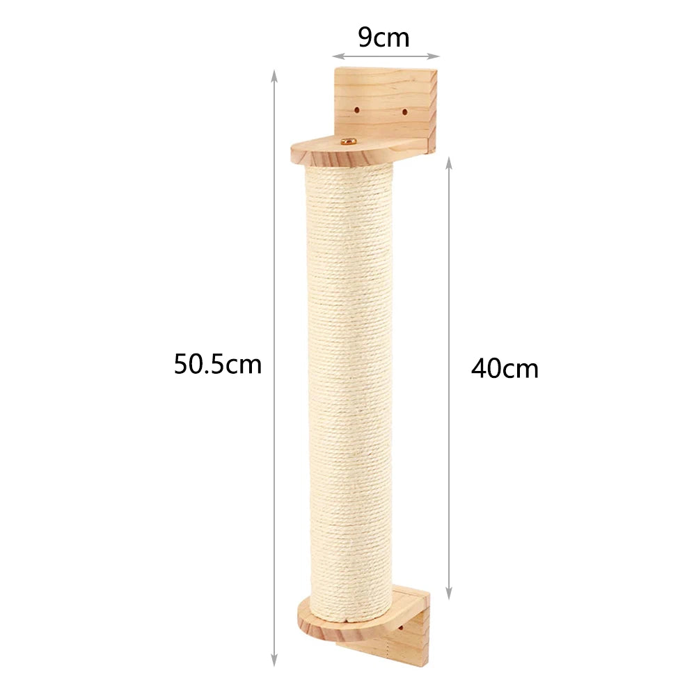 Wall Mounted Cat Climbing Shelf With Sisal - Innohive