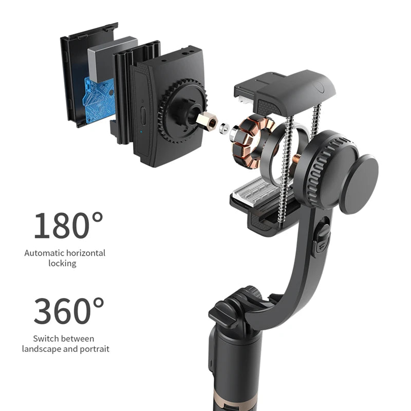 Gimbal Stabilizer Selfie Stick Tripod - Innohive