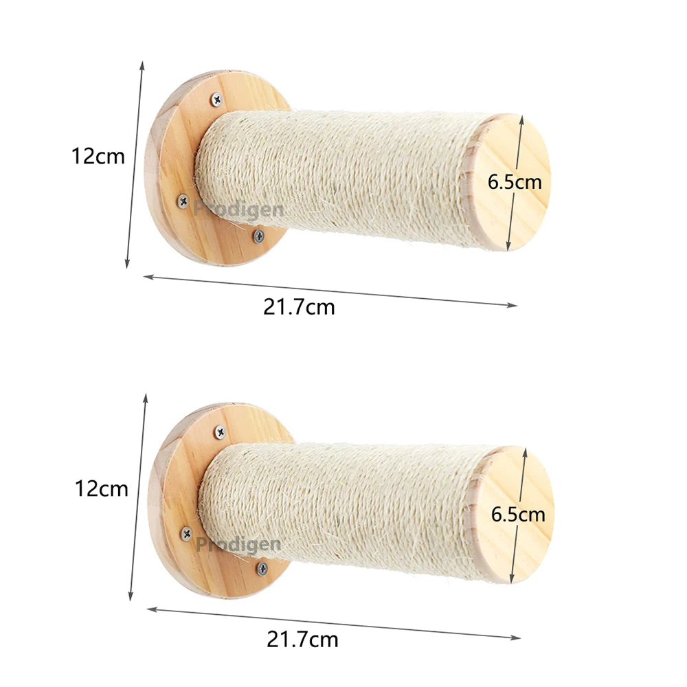 Wall Mounted Cat Climbing Shelf With Sisal - Innohive