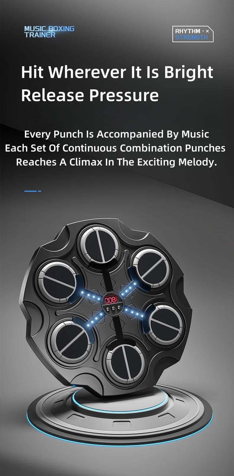 Smart Rhythm Music Target Boxing Machine - Innohive