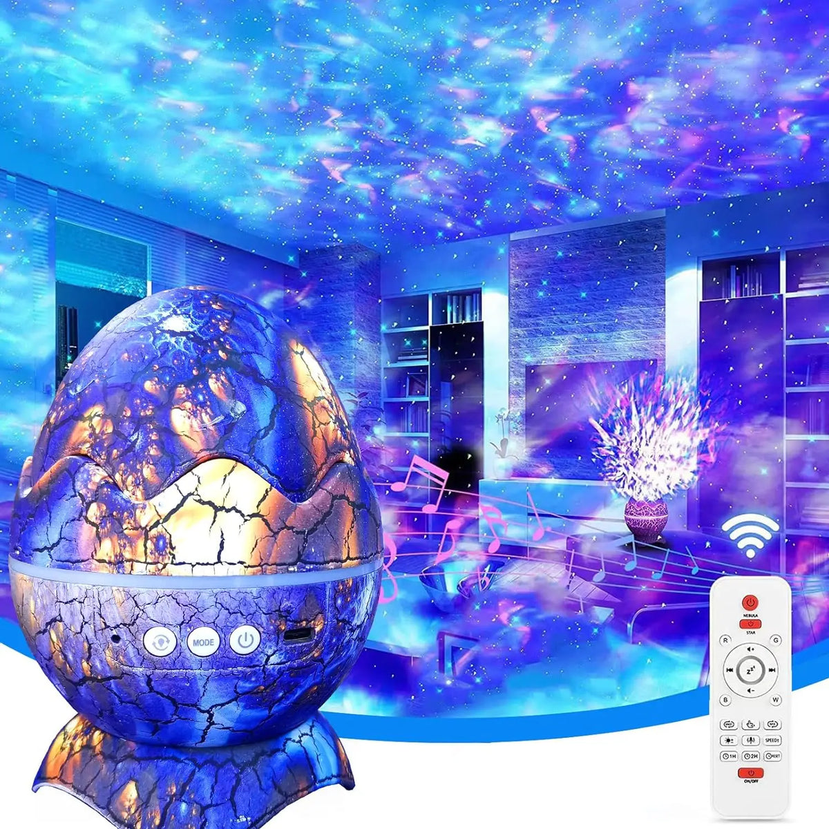Dinosaur Egg Galaxy Projector - Innohive
