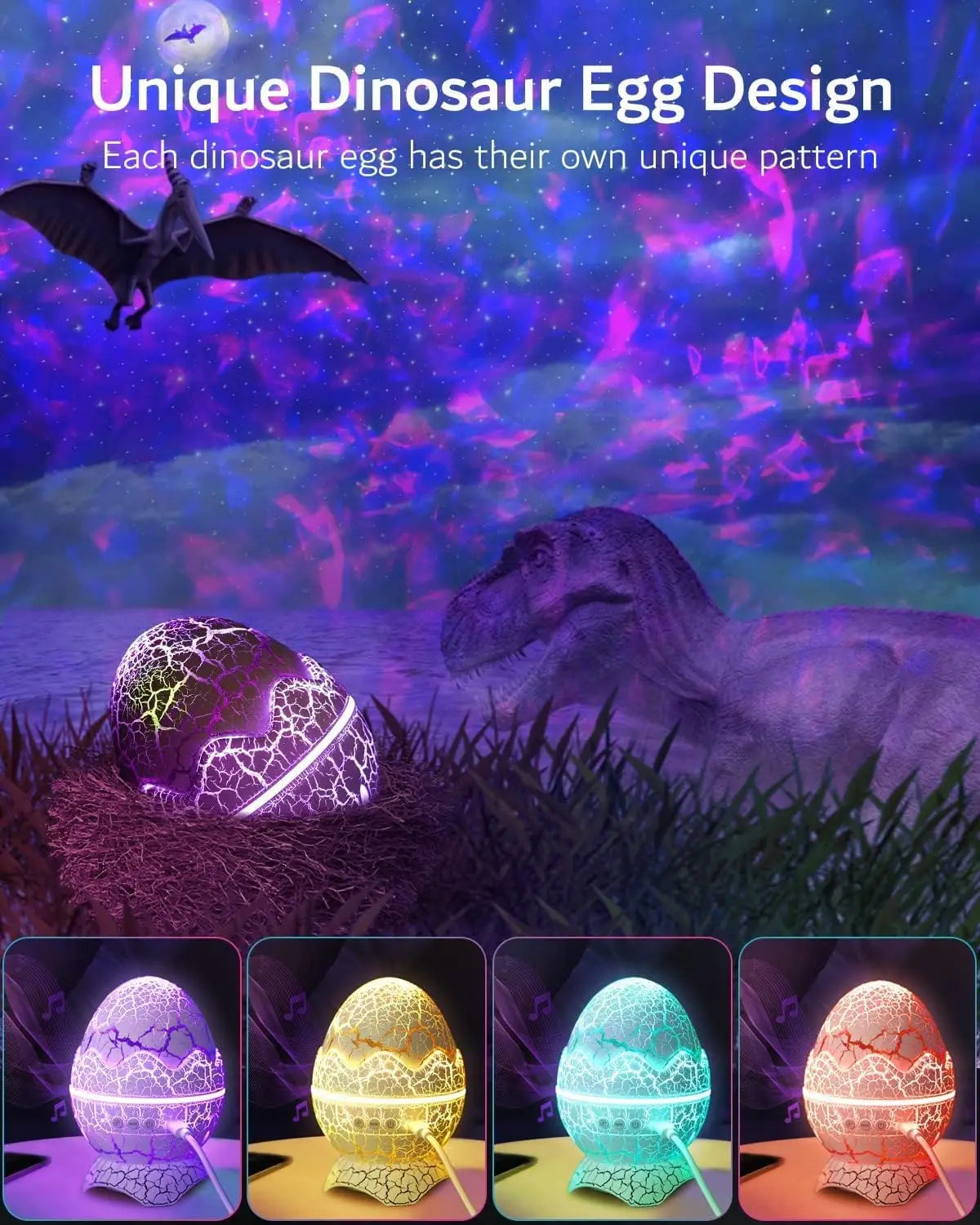 Dinosaur Egg Galaxy Projector - Innohive