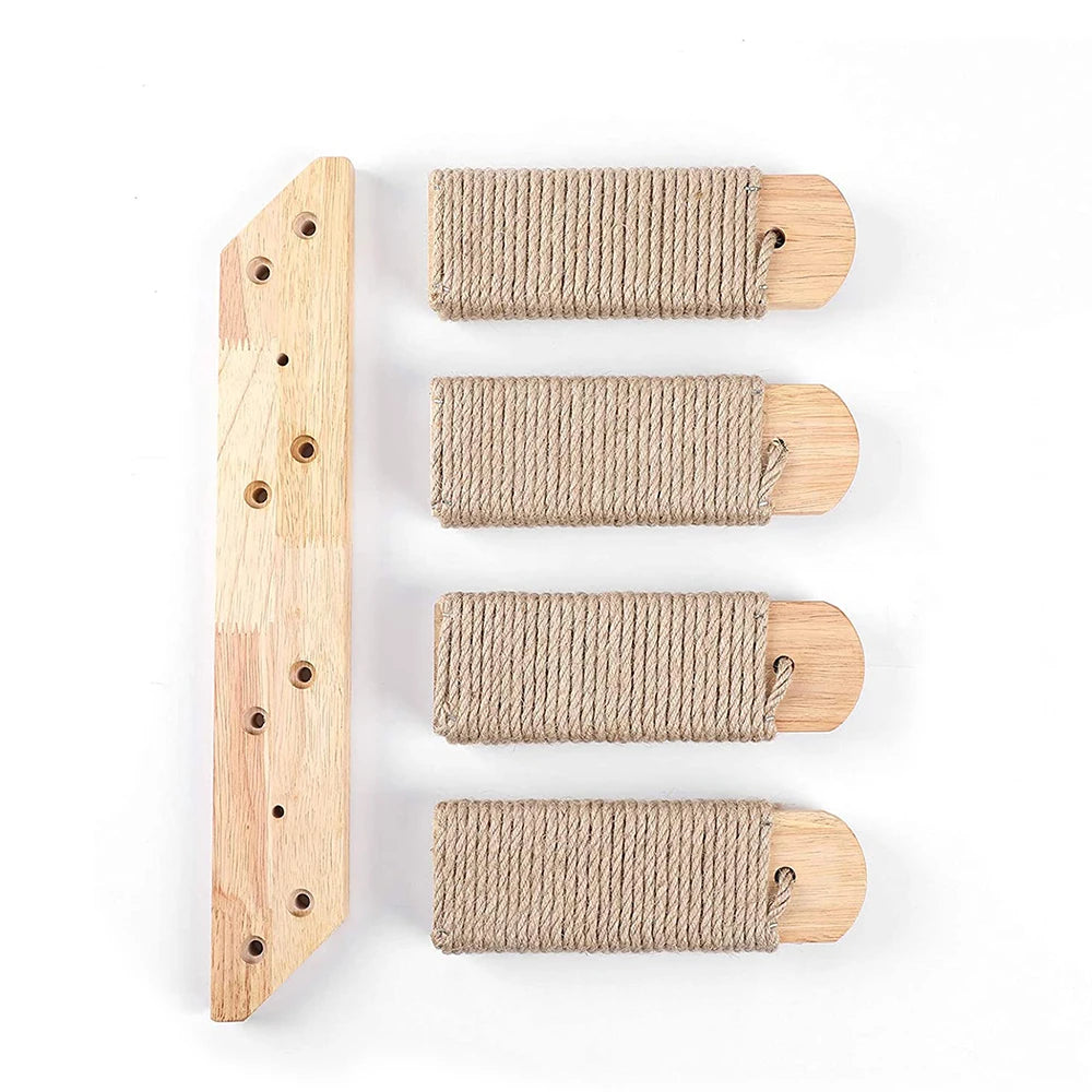 Wall Mounted Cat Climbing Shelf With Sisal - Innohive