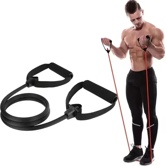 Portable Yoga Pilates Bar Stick with Resistance Band - Innohive