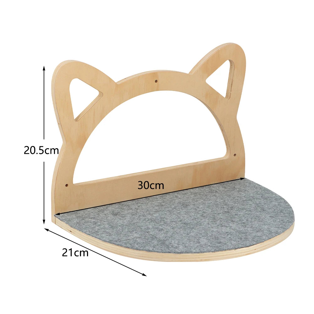 Wall Mounted Cat Climbing Shelf With Sisal - Innohive