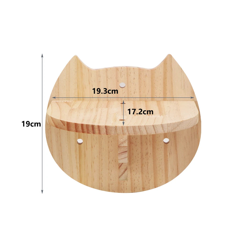 Wall Mounted Cat Climbing Shelf With Sisal - Innohive