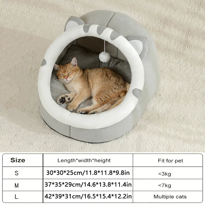 Super Warm Sleeping Cat Bed House - Innohive