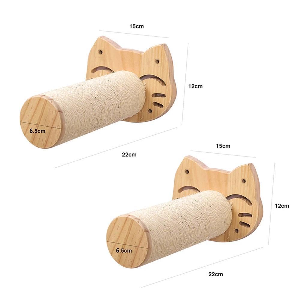 Wall Mounted Cat Climbing Shelf With Sisal - Innohive